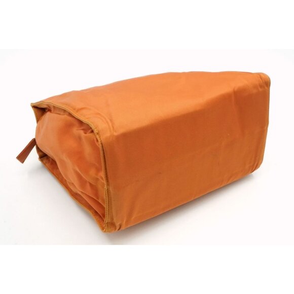 Prada Orange Boxy Sachel with Gold Metal Handles Re-edition 2000 - Picture 4 of 10